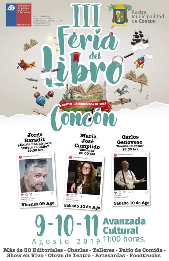 Afiche III Feria del Libro de Concón 2019