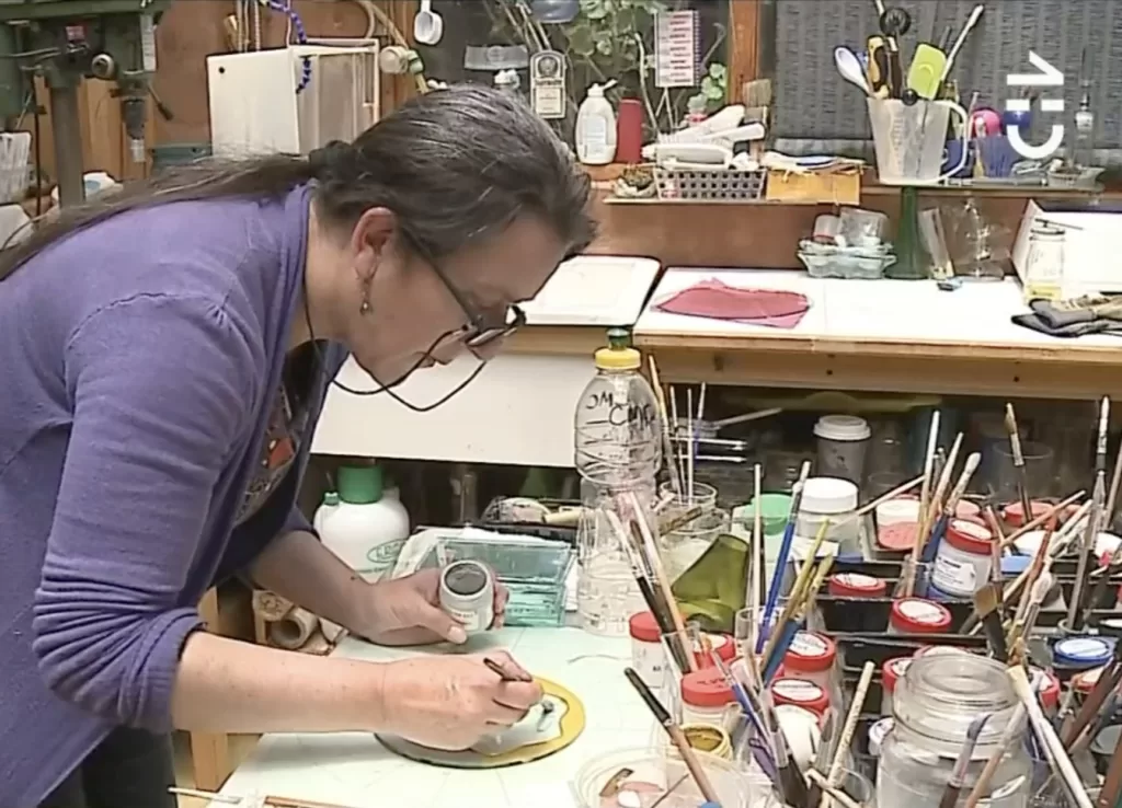 Coca Diez -Artesanía en vidrio - Chile